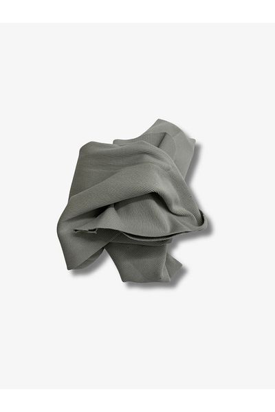 Yiğit Kumaş Gray Camisole (Ribbed Corduroy) Fabric, Piece 55X130 cm