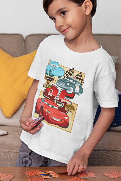SEVBANO تي شيرت لايتنينج ماكوين 95 مطبوع للجنسين برسوم كارتونية للأطفال (1-12...
