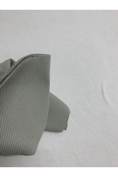 Yiğit Kumaş Gray Camisole (Ribbed Corduroy) Fabric, Piece 40X140 cm