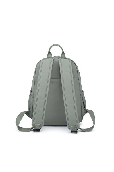 SMART BAGS Orta Boy Krinkıl Kumaş Kadın Sırt Çantası BC 1187 - Açık Yeşil