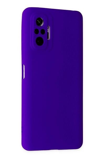 CepteToptan جراب هاتف Xiaomi Redmi Note 10 Pro مصنوع من السيليكون المخملي الداخلي - أرجواني - MKİ9203-2013