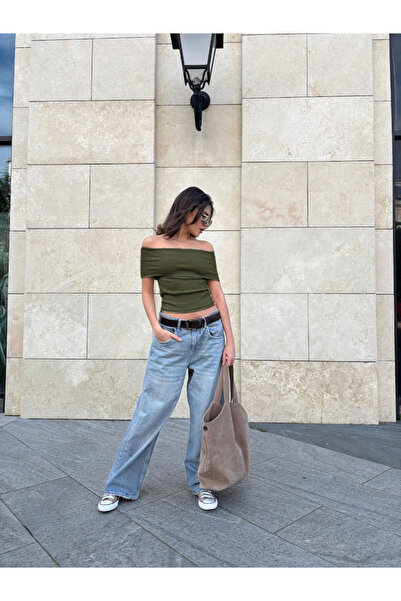 Caddebostan Moda Καλοκαιρινή γυναικεία μπλούζα χωρίς μανίκια με λαιμόκοψη Madonna