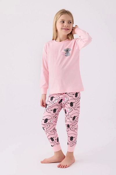 Rolypoly Girl's Pink Long Sleeve Pajama Set