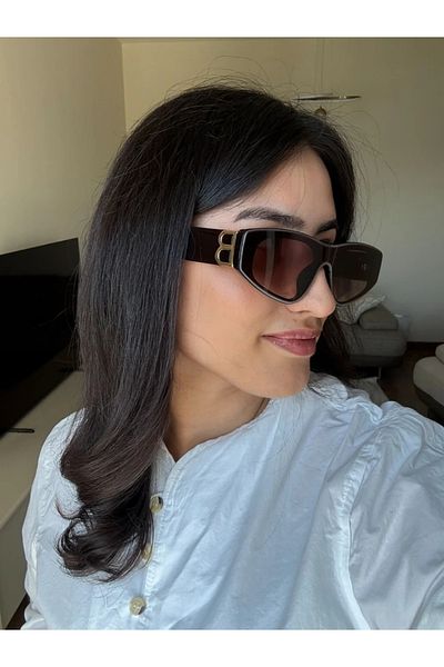 RoseandRoses Blancea Logo Detailed New Season Sunglasses Brown