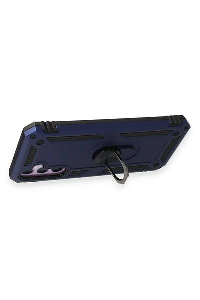 CepteToptan حافظة سامسونج جالاكسي A14 4G غطاء سيليكون مع حلقة صوفيا - أزرق داكن - MKİ9890-3406