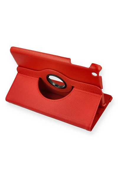 CepteToptan حافظة جلدية لجهاز iPad Mini 1 360 درجة - أحمر - MKİ8744-8448