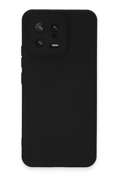 CepteToptan حافظة هاتف Xiaomi Mi 13 من السيليكون المخملي الداخلي - أسود - MKİ3172-6323