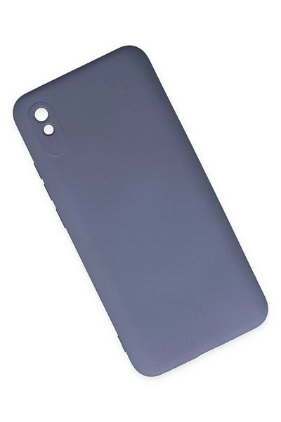 CepteToptan جراب هاتف Xiaomi Redmi 9A مصنوع من السيليكون المخملي الداخلي - رمادي - MKİ5231-3580