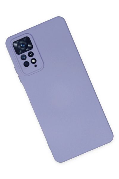 CepteToptan حافظة هاتف Xiaomi Redmi Note 11 Pro مصنوعة من السيليكون المخملي الداخلي - أرجواني - MKİ6195-4794