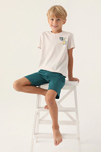 Arnetta Father Son Bermuda Suit - Cream Melanj