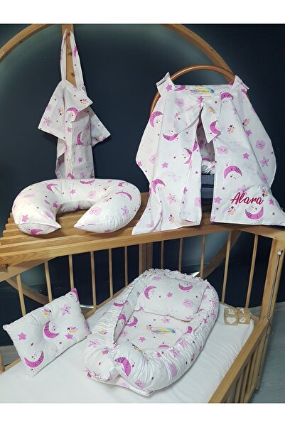 bebek_iklimi İsimli Puset Örtüsü - 7 Parça Bebek Seti – Babynest Anne Yanı Ya...