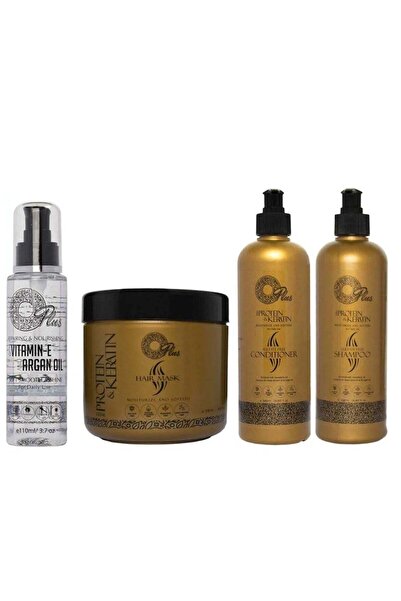 Oplus شامبو وبلسم وقناع للشعر المعالج بالكيراتين ومصل مضاد للتجعد من O Plus