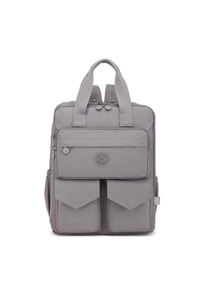 SMART BAGS Large Size Crinkle Fabric Backpack Bc 1175 - Gray