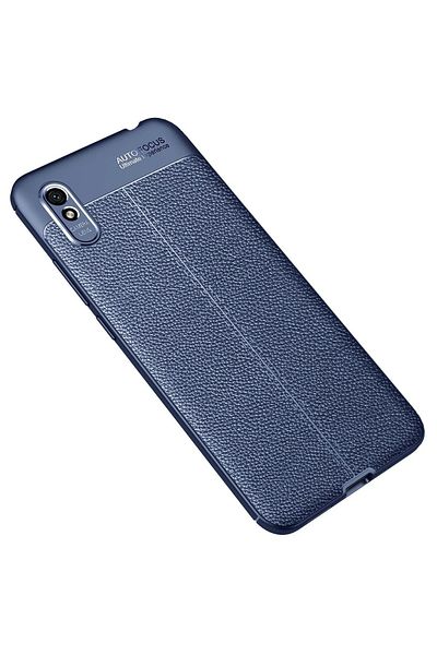 CepteToptan غطاء حماية اتوماتيك فوكس لهاتف Xiaomi Redmi 9A - أزرق داكن - MKİ7503-4999