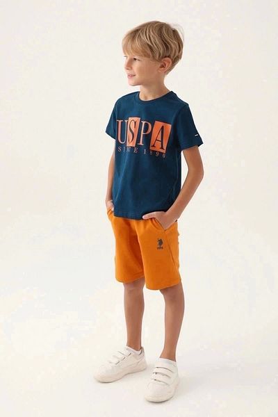 U.S. Polo Assn. Κοστούμι βερμούδας για αγόρια με άδεια πόλο Assn