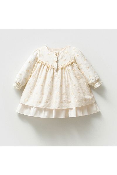 NoyNoy Baby Noynoy Girl's Brodely Flowered Dress