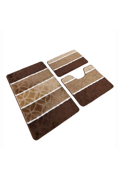 OPTIM DEKO Set covoraș de baie 3 piese, polipropilenă, 100x60, 60x50, 40x60, ...