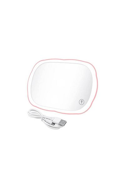 NO N4ME Car Sunshade Mirror with LED Lights, Touch-Sensitive Illumination