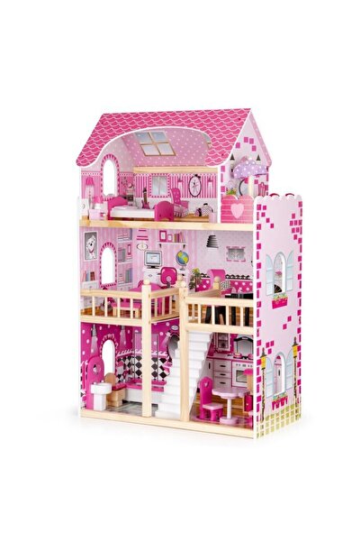 İSP Wooden dollhouse without sharp edges, "ISP LikeSmart MaryLand Residence" with 3 floors