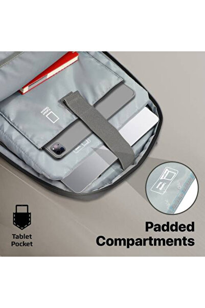 Promate Elevate your daily routine with a dedicated pocket designed for 15.6-inch laptops.