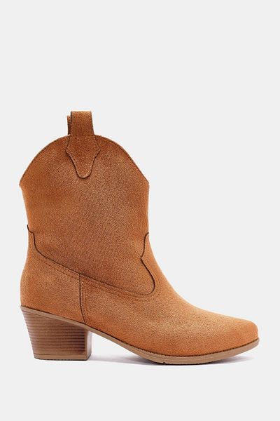 Bestyle Γυναικείες μπότες Camel Western Tepic