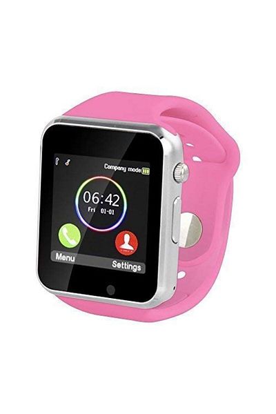 İSP A1000 Pro Smart Watch with Phone, 1.54" Touch Screen, Silicone Bracelet, BT Calling, 1.3 Mp Camera