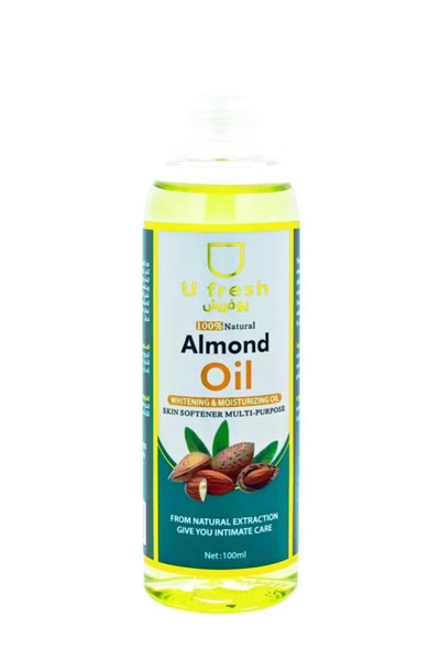 Biofresh U Fresh Almond Oil for Whitening and Moisturizing Skin - 100 ml