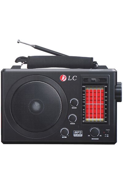 DLC USB Rechargable Radio Dlc-32202 Black/Red