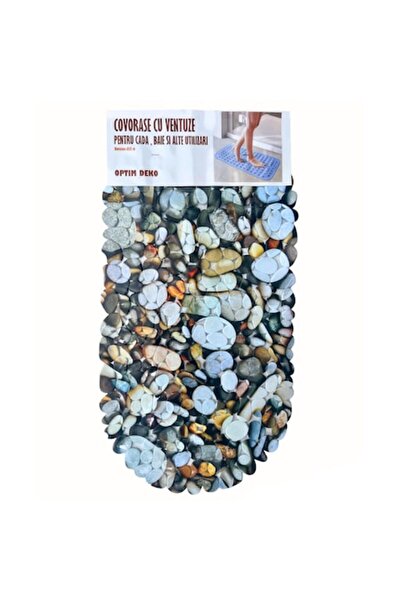 OPTIM DEKO Covoraș de baie antiderapant, OPTIMDEKO, 70x40 cm, model Pebble