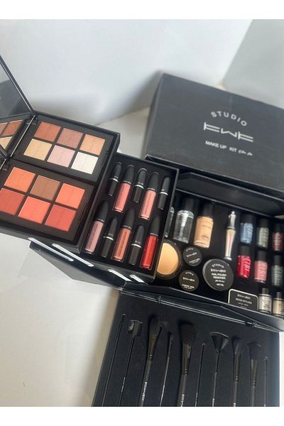 KWK Box Makeup Kit for Brides and Gifts, all in one multi-colored box, easy to use