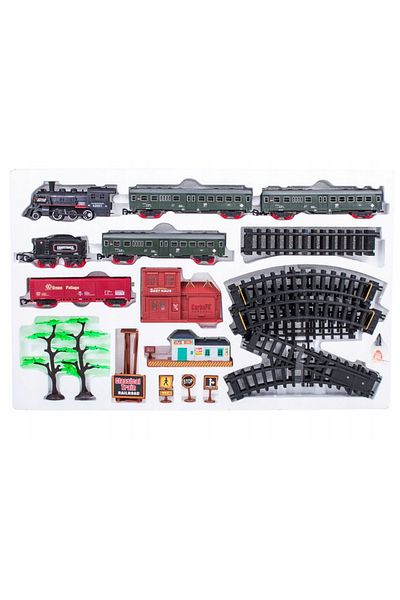 İSP DIY Electric Train Circuit "ISP GoldenAge Train", Realistic Smoke, Water Container, Sounds, Lights, 1 L