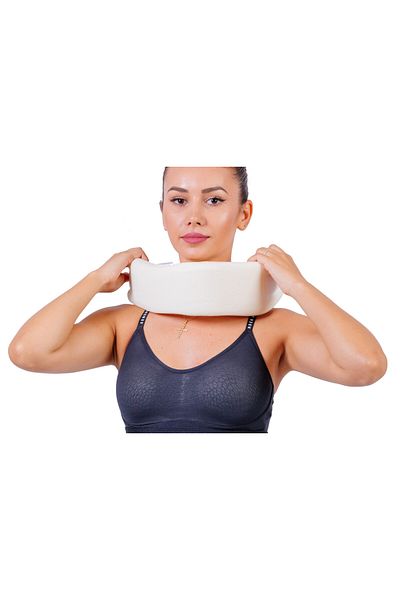 ORTHOMED "ORTHOMED C-5A" Foam Cervical Collar, Anatomical contour and adjustable Velcro closure, XS, 22