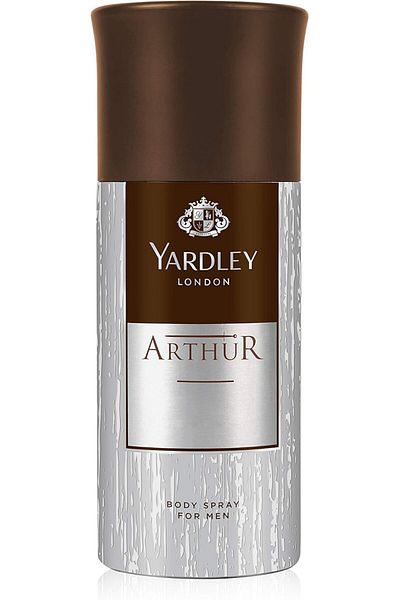 YARDLEY Yardley Arthur Body Spray for Men, Refreshing Classic Fragrance - Official Perfume - 150 ml