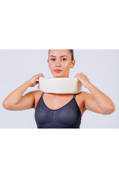 ORTHOMED "ORTHOMED C-5A" Foam Cervical Collar, Anatomical contour and adjustable Velcro closure, XS, 22