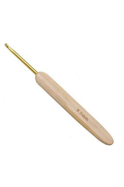 OEM Croseta aluminiu cu maner de bambus-3.5 mm