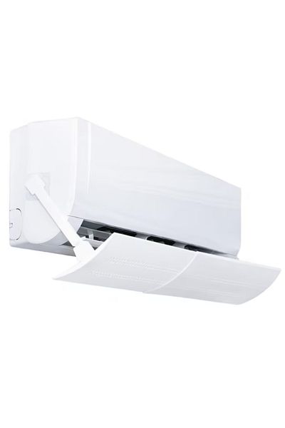 OEM Deflector extensibil pentru aer condiționat, reglabil, universal, accesorii de montare incluse, alb
