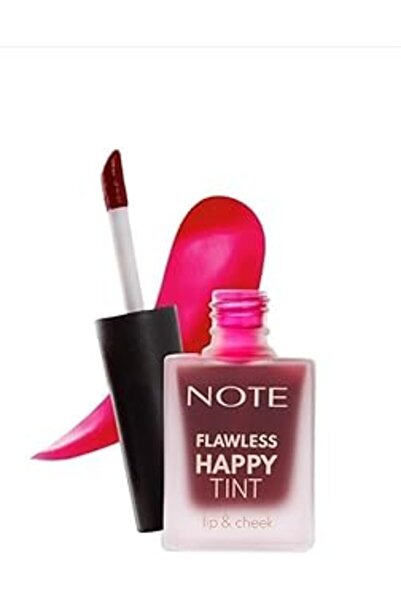 Note Flawless Happy Tint Lip & Cheek 03 Sweet Pink Dudak Ve Yanak Renklendirici Likit Allık, Pembe