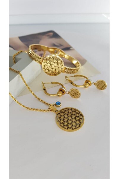 SONES Yaşam Çiçeği Çelik Takı Seti Sns5008121