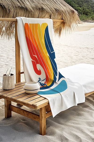 SWARIUS Adult Unisex 70X150Cm Summer Patterned Beach Towel - Bath Towel - Sea Towel