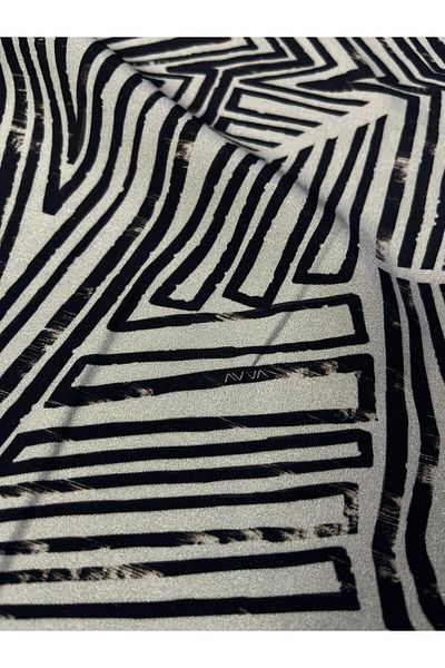 Kumaş sever Ethnic Drawing Patterned Viscose Fabric by the Meter Double Size Dress Skirt Tunic Outerwear