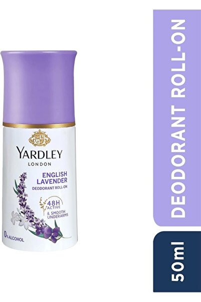 YARDLEY English Lavender Roll-On, Anti-Perspirant, Floral Fresh Fragrance, All Day Sweat Protection,