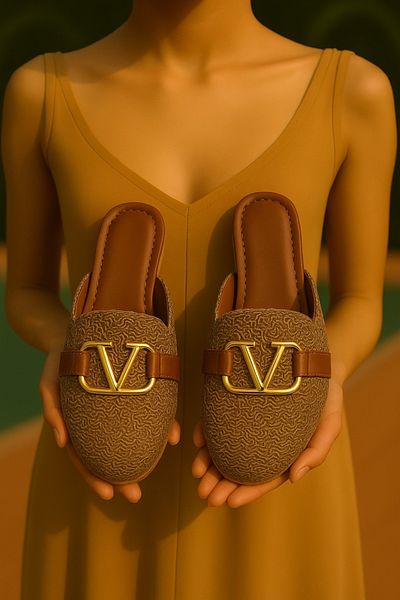 BYRAMSE Closed Front Knitted Slippers Stylish Stone Detailed Summer Home Dowry Bundle Beach Slippers (Narrow Fit)