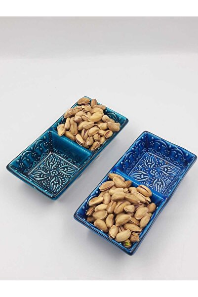 TTSERAMİK Handmade Ceramic Sauce Bowl & Breakfast Serving Bowl |   Pack of 2 |   Turquoise Blue / Turquoise Green
