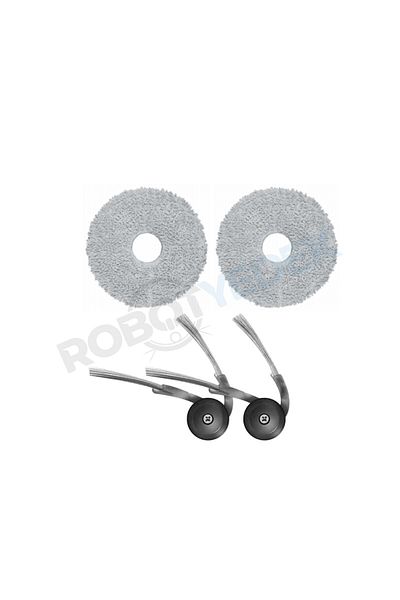 robotyedek Saros 10R Compatible Mop and Side Brush-4 Pieces