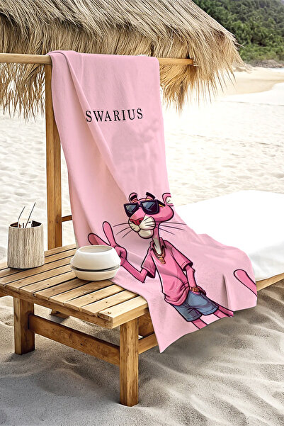 SWARIUS Yetişkin Unisex 75x155 Cm Yaz Desenli Plaj Havlusu - Banyo Havlusu - ...