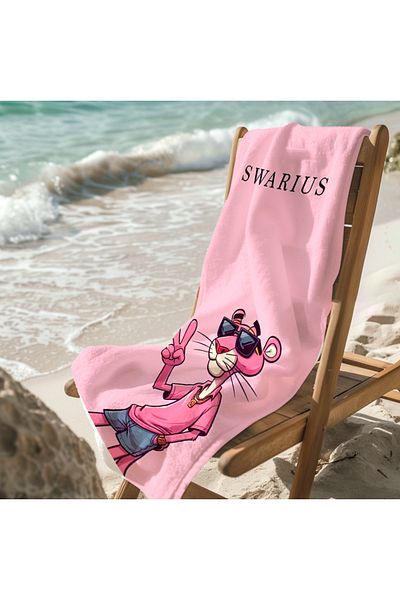 SWARIUS Πετσέτα παραλίας για ενήλικες Unisex 70x150 cm με καλοκαιρινό σχέδιο - Πετσέτα μπάνιου - Πετσέτα θάλασσας