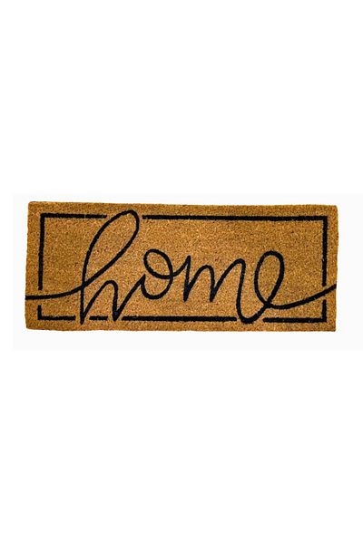 OPTIM DEKO Entrance Mat for Steps, Narrow 60x25x1.50 cm, Home Model from Rubber and Coconut Fiber, DM61