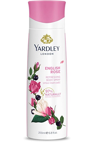Yardley London بخاخ الجسم إنجلش روز للنساء من ياردلي برائحة الزهور من الورد والشاي والبرغموت، 200 مل