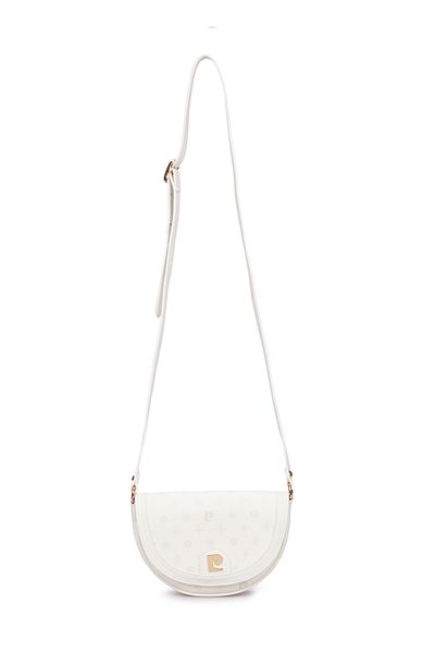 Pierre Cardin حقيبة كتف نسائية متقاطعة من Bone Monogram 05PO25Y1884