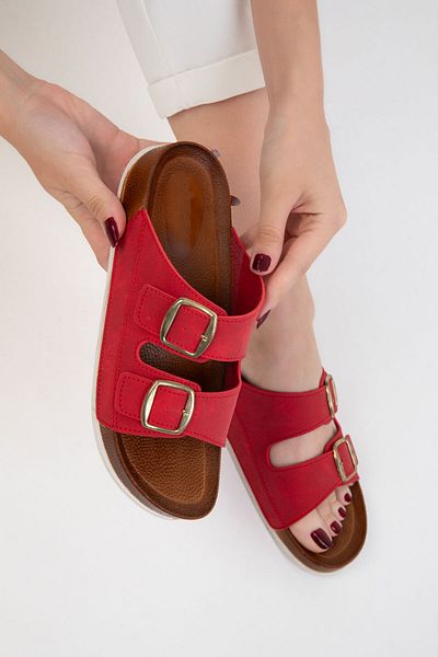 SOHO Red Women's Slippers 20735